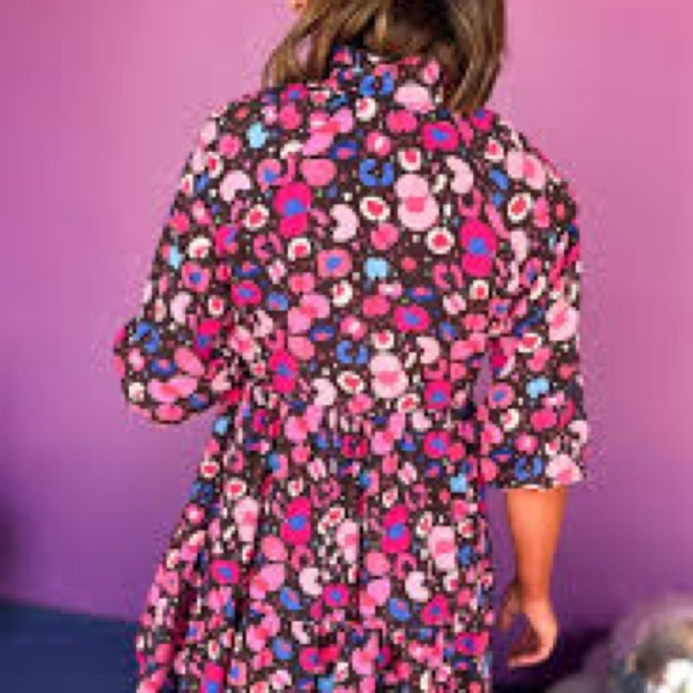 Nwot SSYS Colorful Patterned mini Dress - Picture 2 of 6